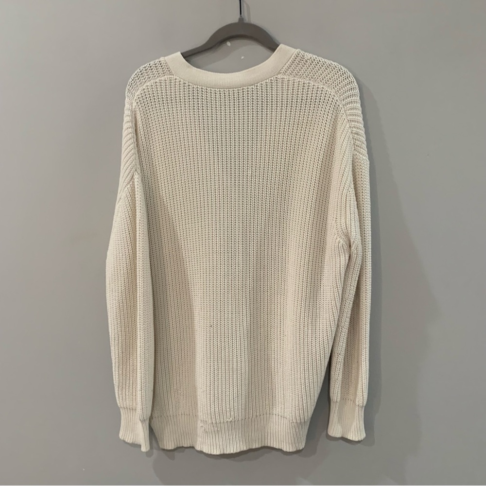 Jenni Kayne Sweater Cocoon Cardigan Cotton in Ivory White - Picture 8 of 9